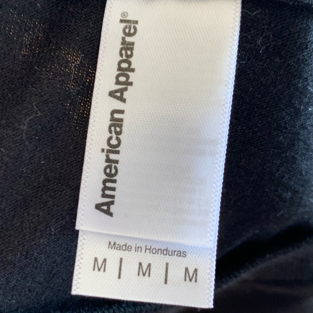 NWOT American Apparel Black Love Is The Answer Cotton T-shirt Size Medium - Picture 4 of 9